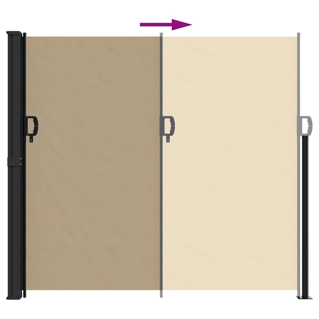 Windscherm Uittrekbaar Beige 180 x 600 cm