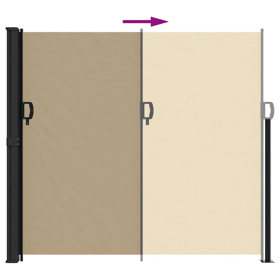 Windscherm Uittrekbaar Beige 180 x 600 cm