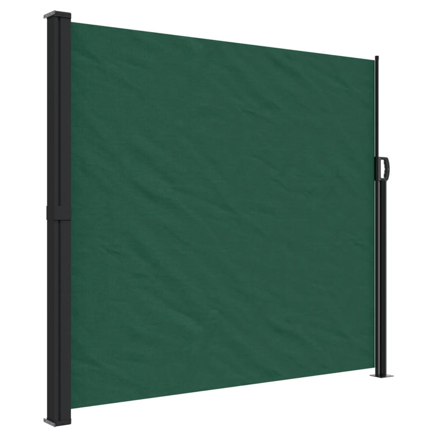 Tuinscherm uittrekbaar 180x600 cm donkergroen