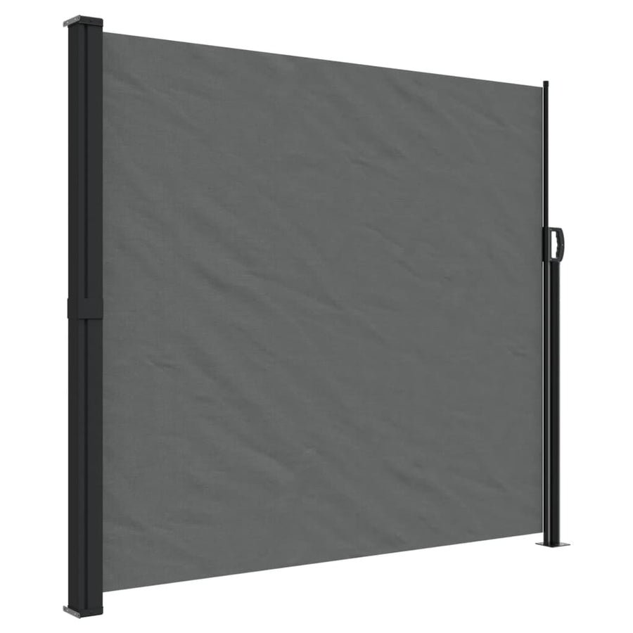 Windscherm Uittrekbaar 180X600 Cm Antracietkleurig