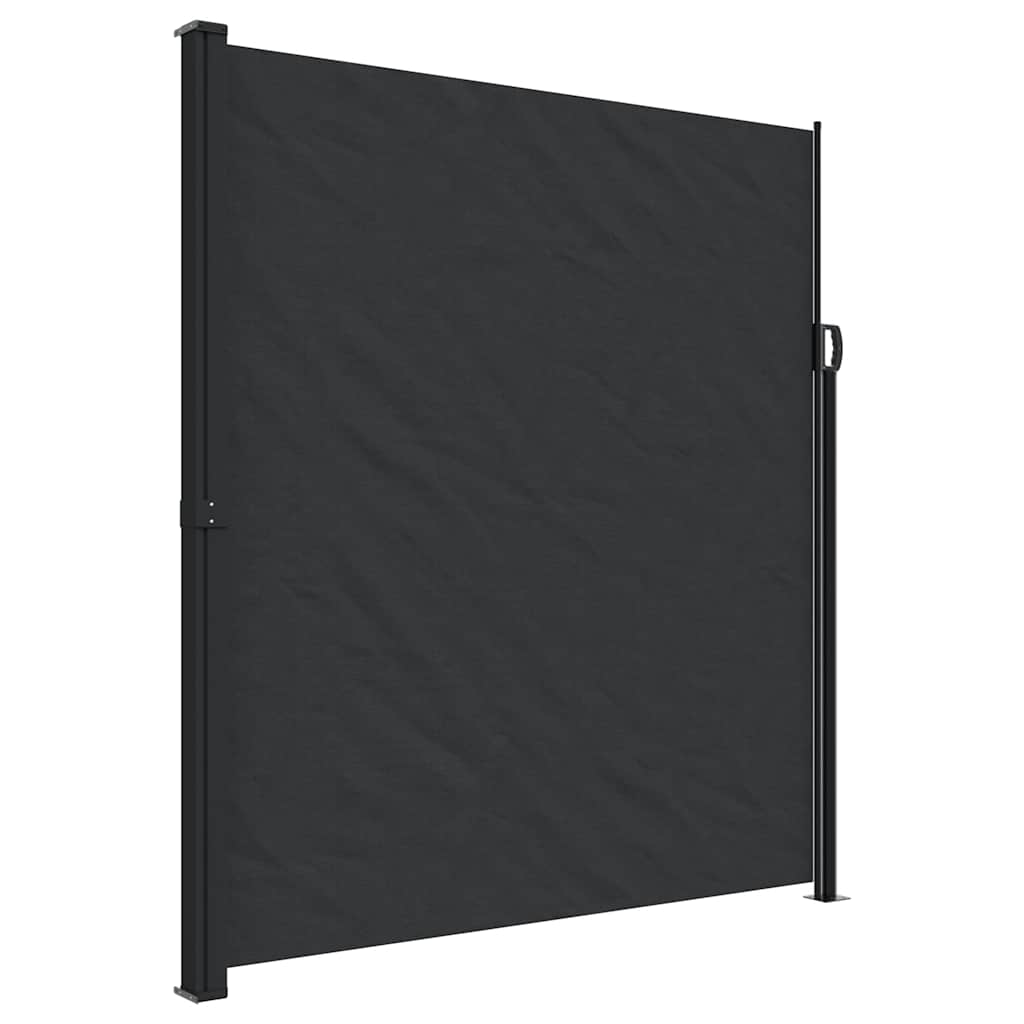 Windscherm Uittrekbaar Zwart 220 x 600 cm