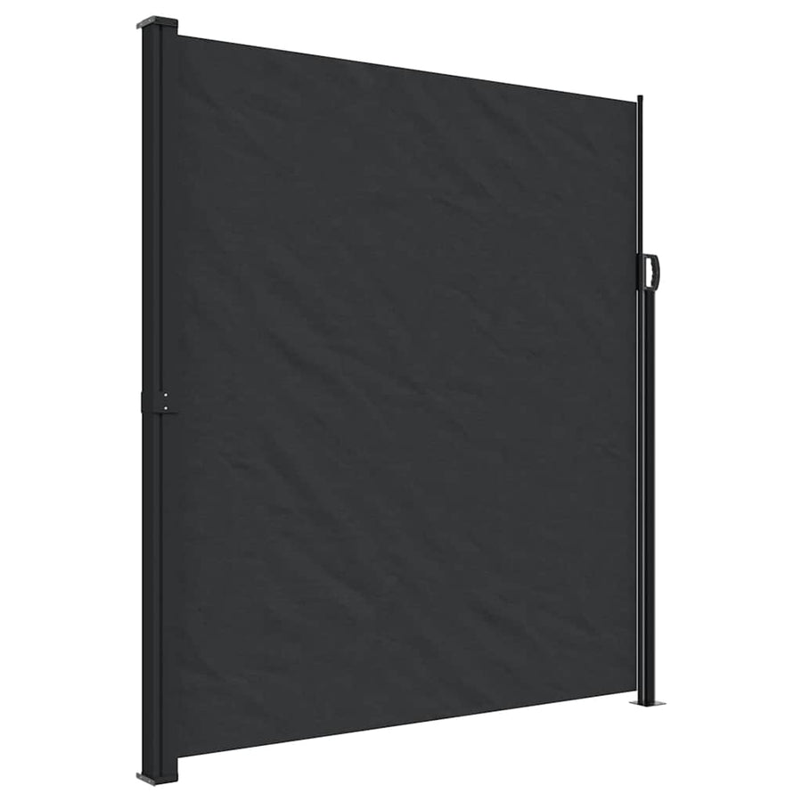 Windscherm Uittrekbaar Zwart 220 x 600 cm