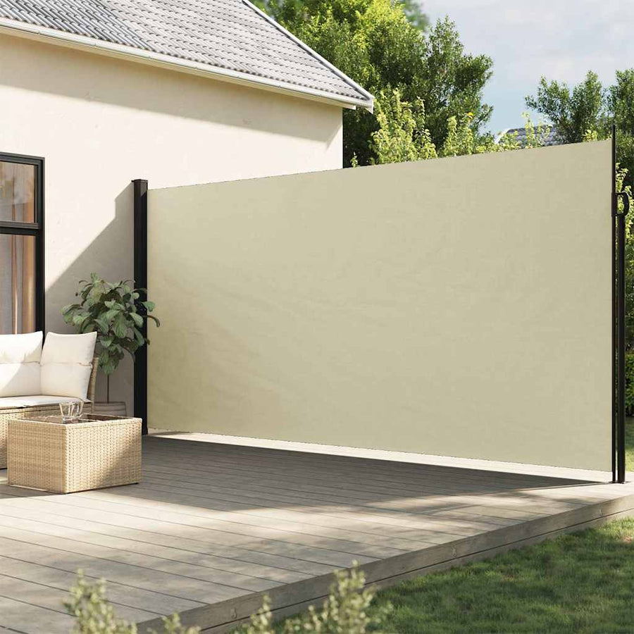 Windscherm Uittrekbaar Kleurig Crème 220 x 600 cm