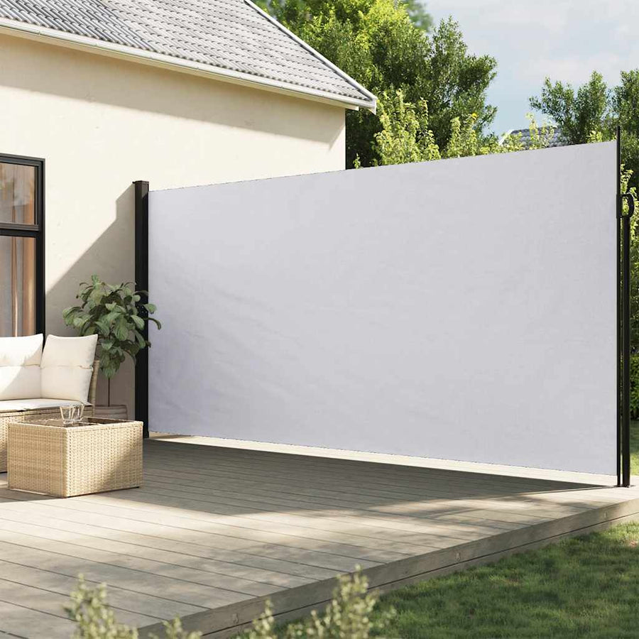 Windscherm Uittrekbaar Wit 220 x 600 cm