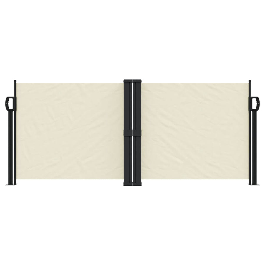 Windscherm uittrekbaar 100x600 cm crème