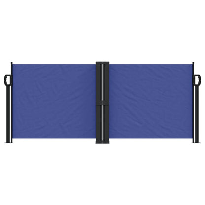 Windscherm uittrekbaar 100x600 cm blauw