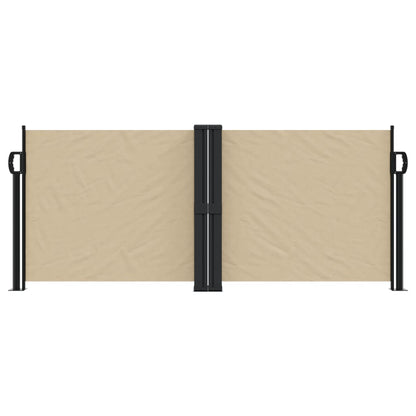 Windscherm uittrekbaar 100x600 cm beige