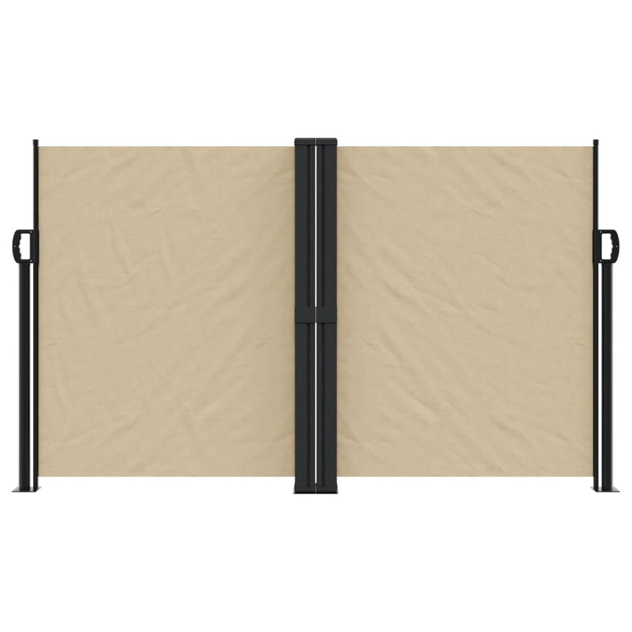Windscherm uittrekbaar 140x600 cm beige