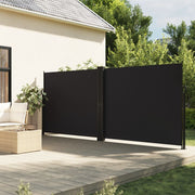 Retractable Side Awning 160x600 cm Black