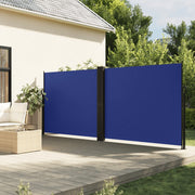 Retractable wind screen 160x600 cm blue