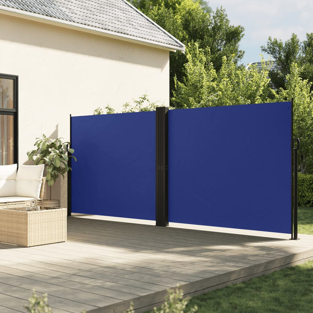 Windscherm Uittrekbaar 160X600 Cm Blauw Groen