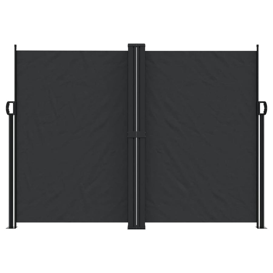 Windscherm Uittrekbaar 180X600 Cm Zwart Groen