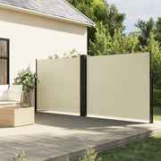Tuinscherm uittrekbaar 180x600 cm crème