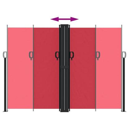 Windscherm Uittrekbaar 180X600 Cm Rood