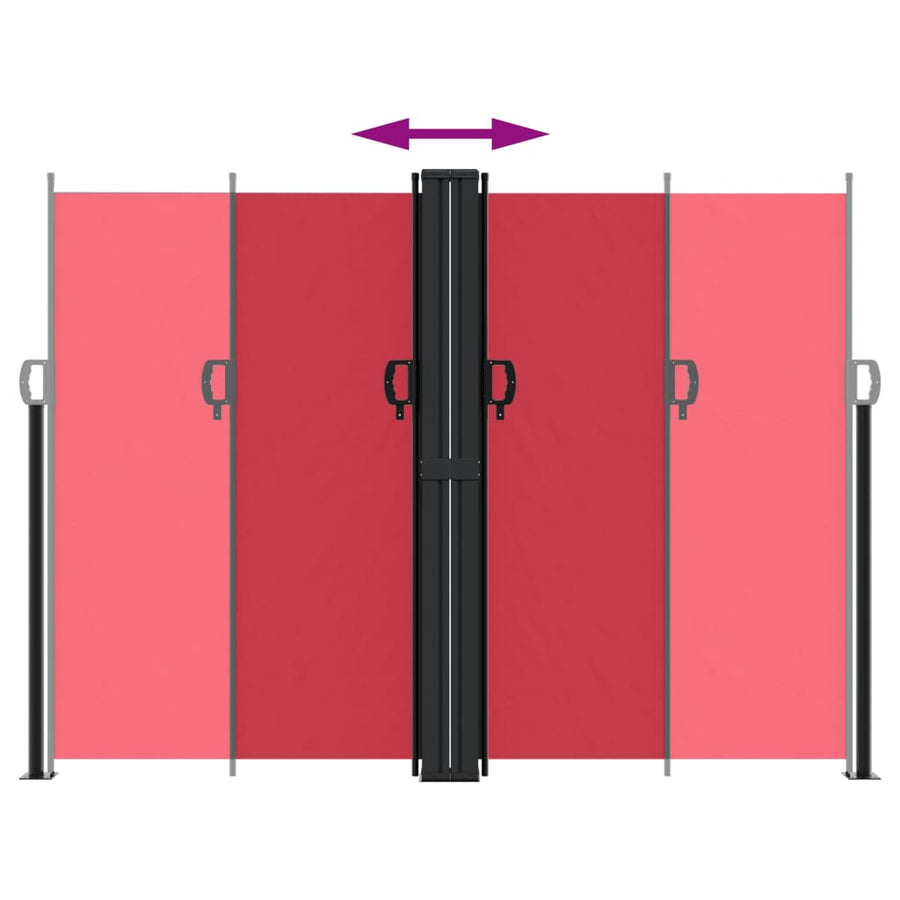 Windscherm Uittrekbaar 180X600 Cm Rood