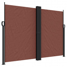 Windscherm Uittrekbaar 180X600 Cm Bruin Blauw