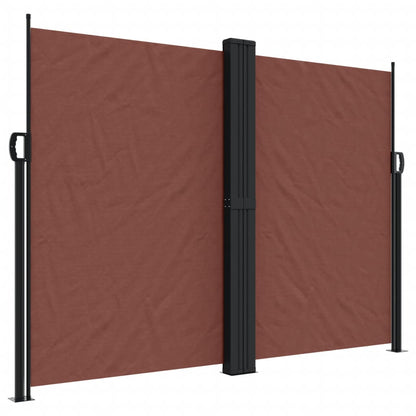 Windscherm Uittrekbaar 180X600 Cm Bruin Blauw