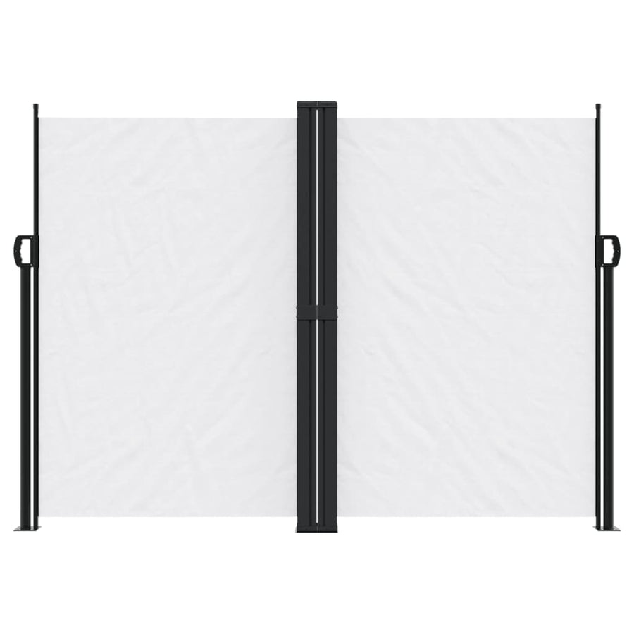 Windscherm uittrekbaar 180x600 cm wit