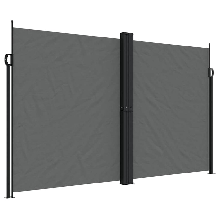 Windscherm Uittrekbaar Kleurig Antraciet 200 x 600 cm
