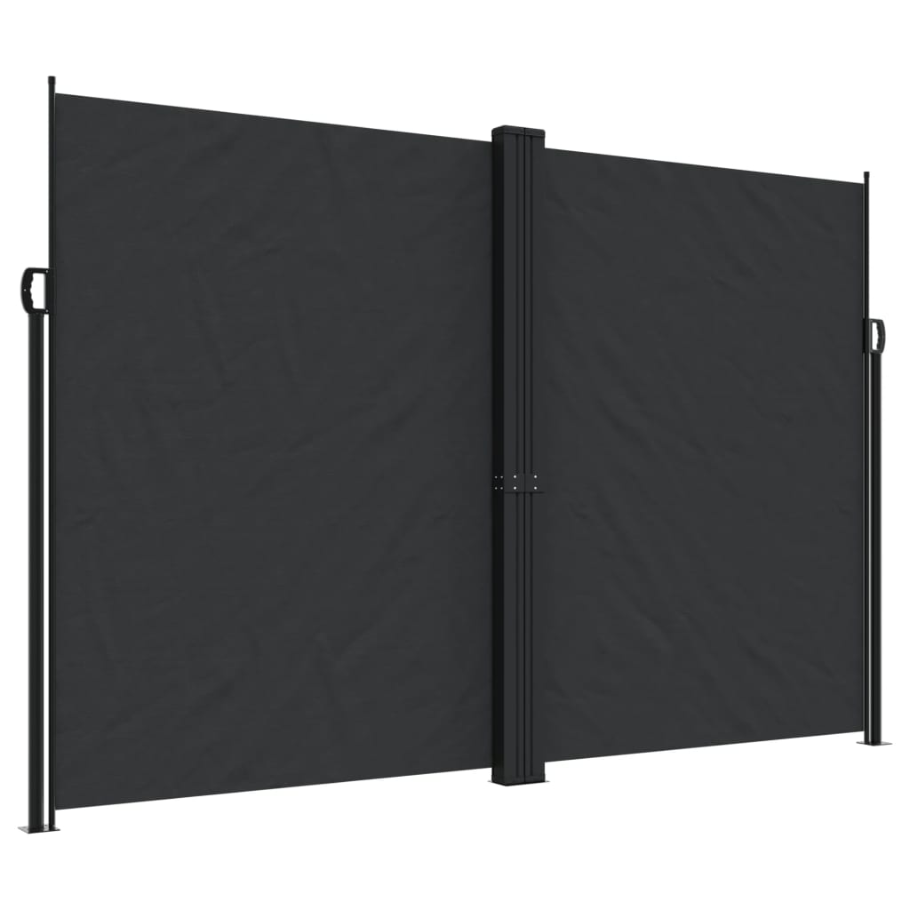 Windscherm Uittrekbaar Zwart 220 x 600 cm
