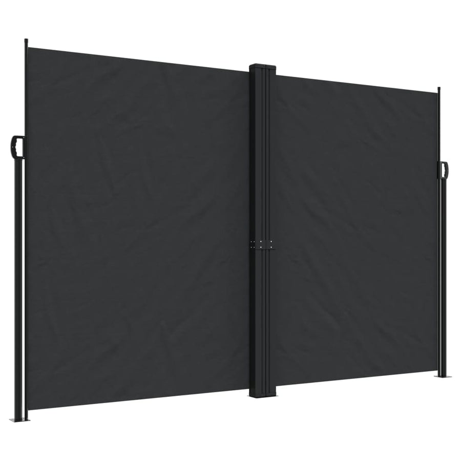 Windscherm Uittrekbaar Zwart 220 x 600 cm