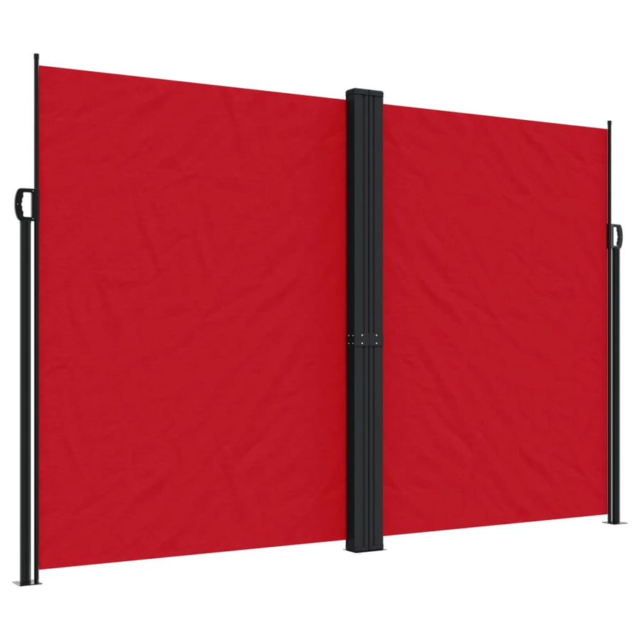 Windscherm Uittrekbaar 220X600 Cm Rood Groen
