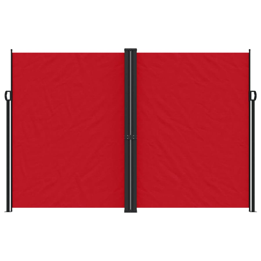 Windscherm Uittrekbaar 220X600 Cm Rood Groen