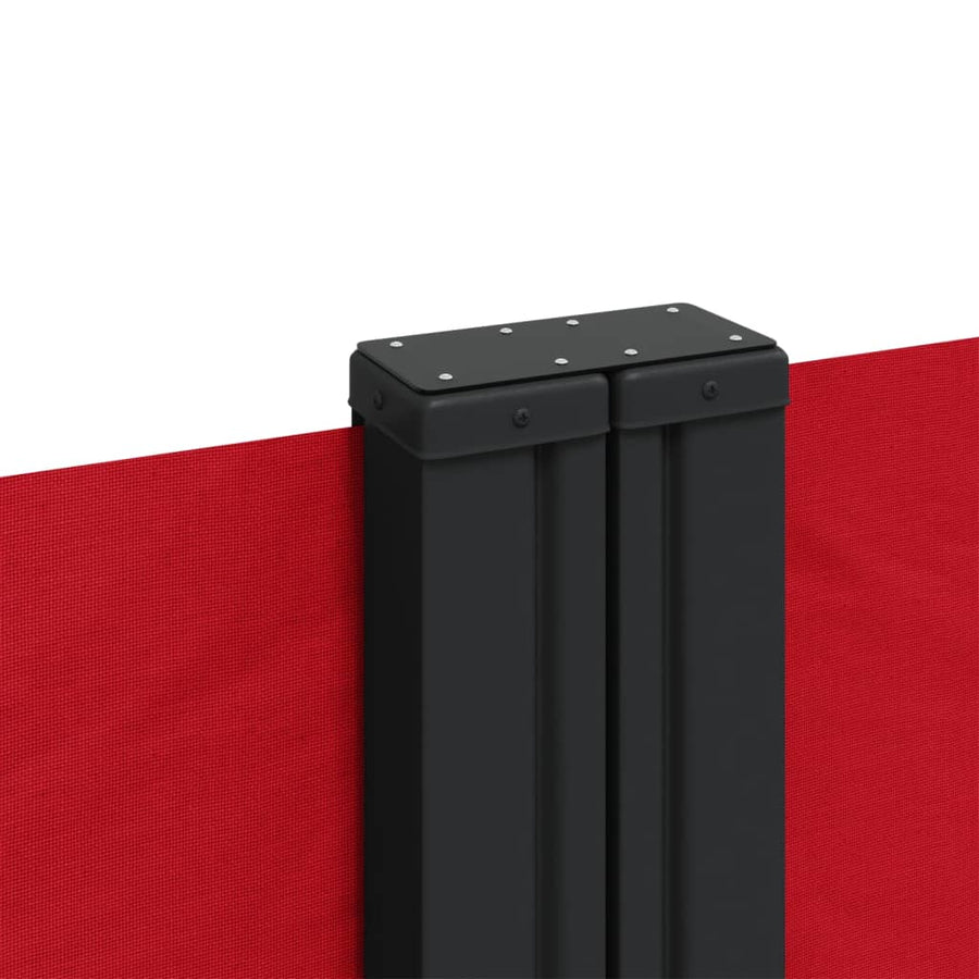 Windscherm Uittrekbaar 220X600 Cm Rood Groen