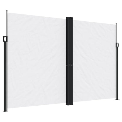 Windscherm uittrekbaar 220x600 cm wit
