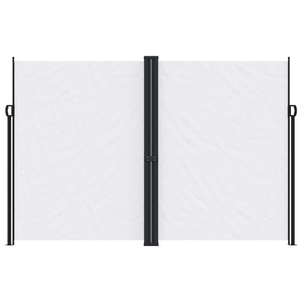 Windscherm uittrekbaar 220x600 cm wit