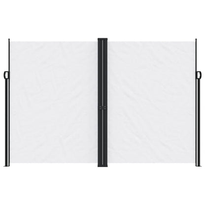 Windscherm uittrekbaar 220x600 cm wit