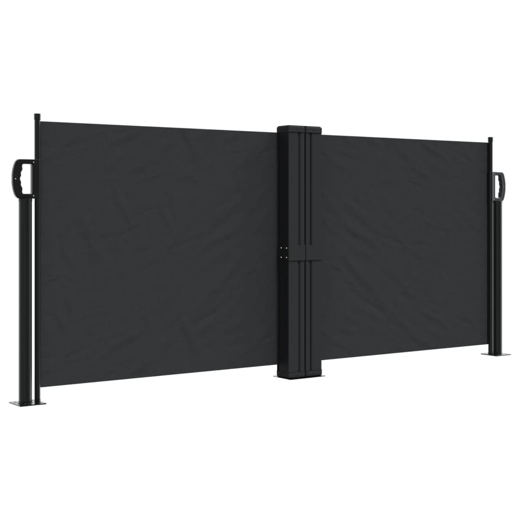 Windscherm Uittrekbaar 100X1000 Cm Zwart