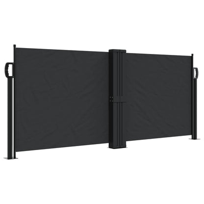 Windscherm Uittrekbaar 100X1000 Cm Zwart