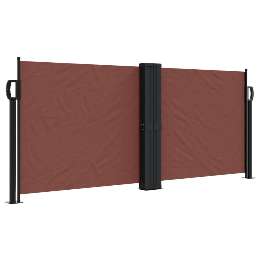 Windscherm Uittrekbaar 100X1000 Cm Bruin