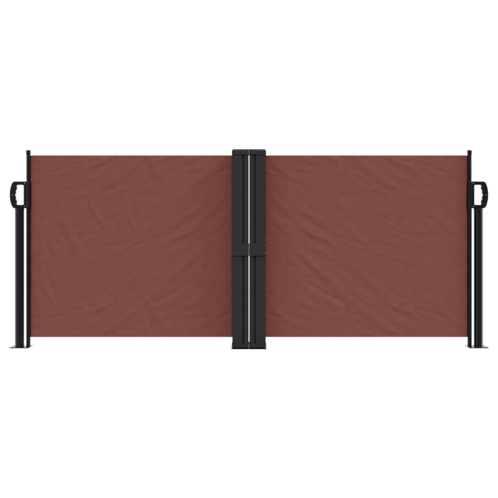 Windscherm Uittrekbaar 100X1000 Cm Bruin