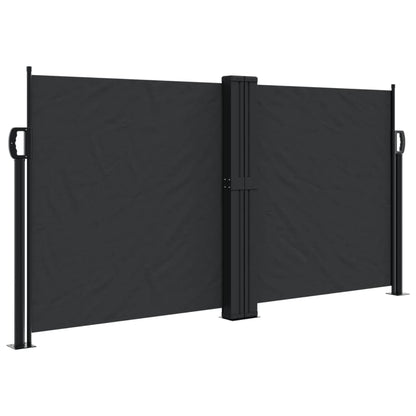 Windscherm Uittrekbaar 120X1000 Cm Zwart