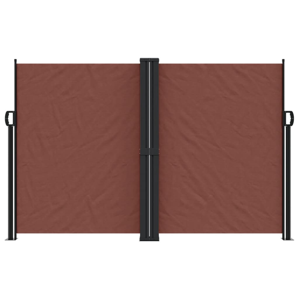 Windscherm uittrekbaar 160x1000 cm bruin