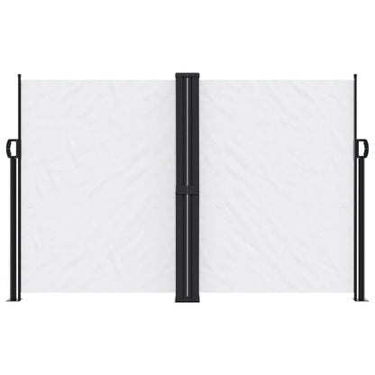 Windscherm uittrekbaar 160x1000 cm wit