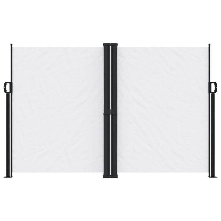 Windscherm uittrekbaar 160x1000 cm wit