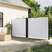 Retractable wind screen 160x1000 cm white