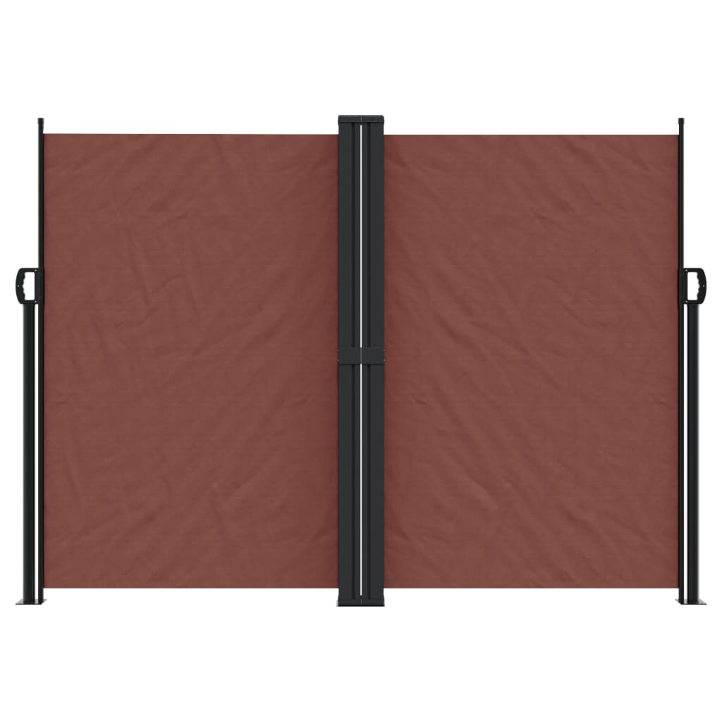 Windscherm uittrekbaar 180x1000 cm bruin