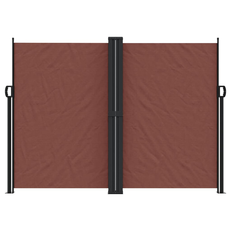 Windscherm uittrekbaar 180x1000 cm bruin
