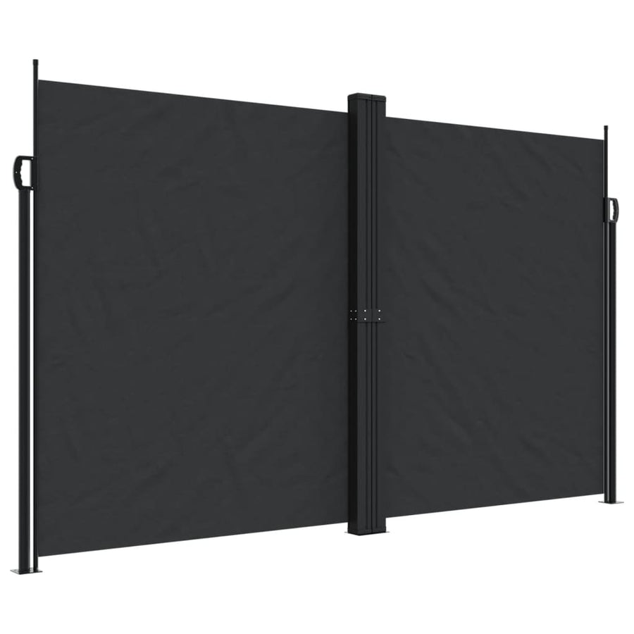Windscherm Uittrekbaar Zwart 200 x 1000 cm