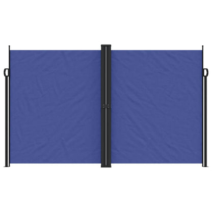 Windscherm uittrekbaar 200x1000 cm blauw
