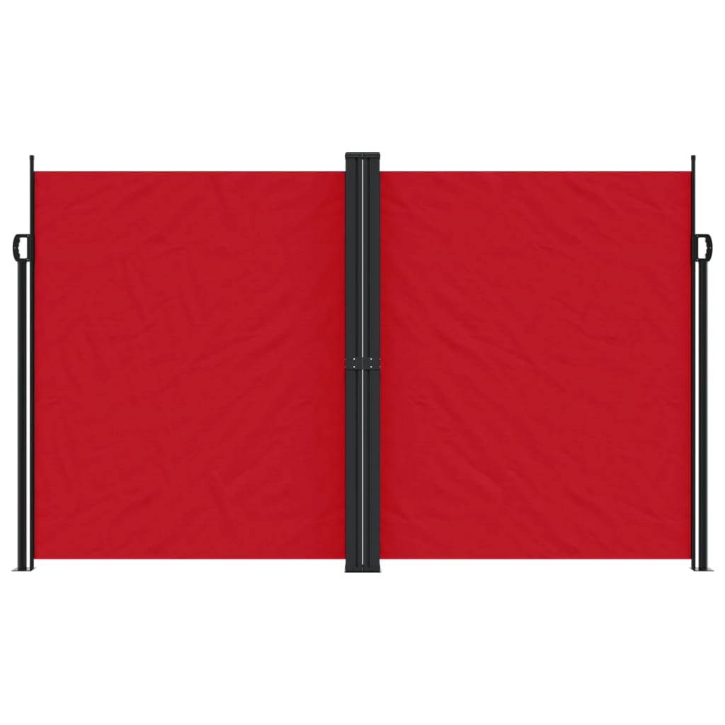 Windscherm uittrekbaar 200x1000 cm rood