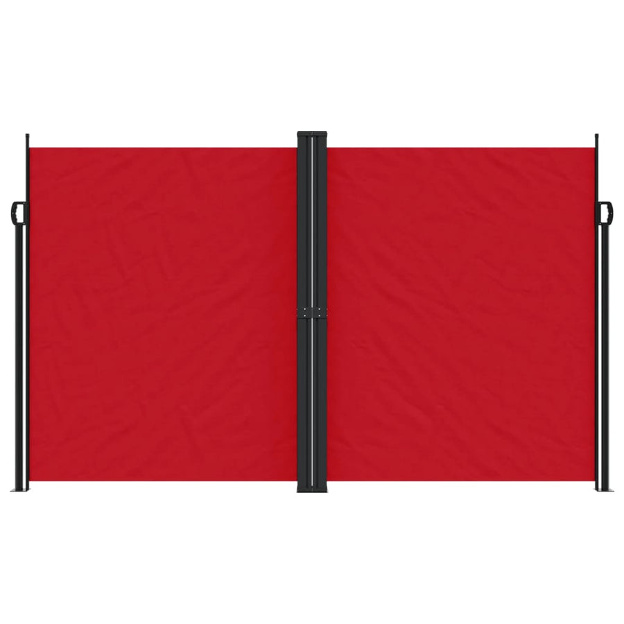 Windscherm uittrekbaar 200x1000 cm rood