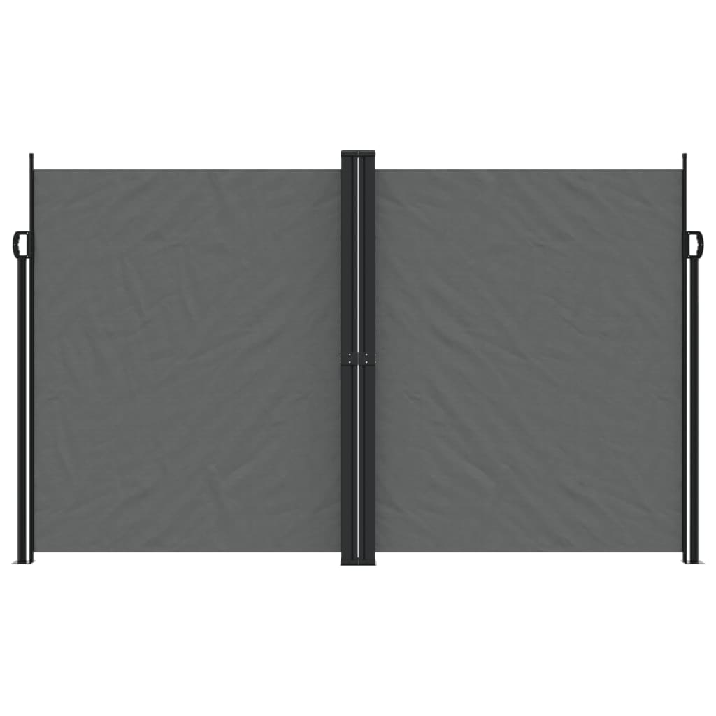 Windscherm uittrekbaar 200x1000 cm antracietkleurig