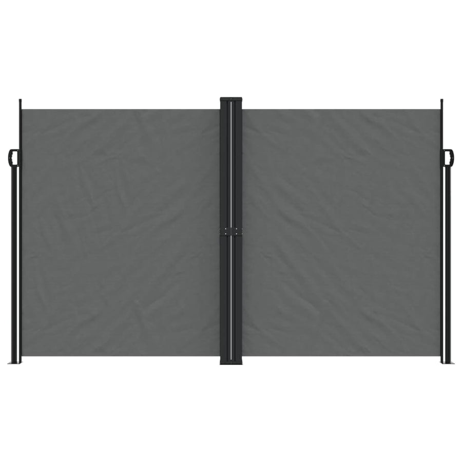Windscherm uittrekbaar 200x1000 cm antracietkleurig