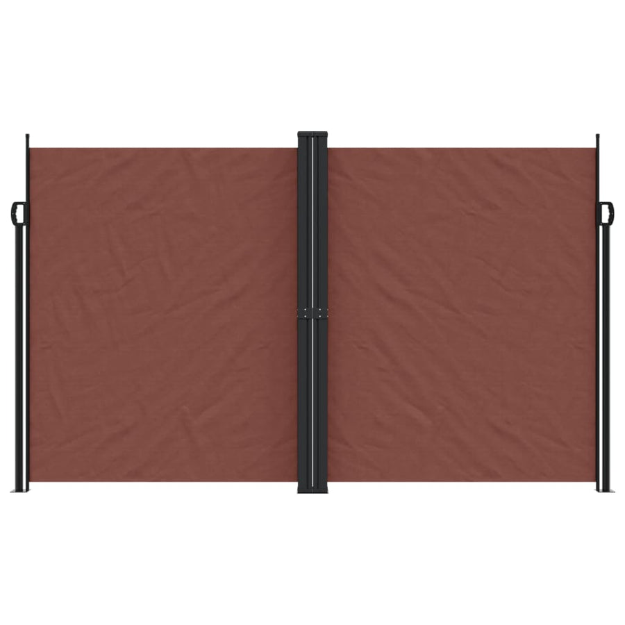 Windscherm uittrekbaar 200x1000 cm bruin