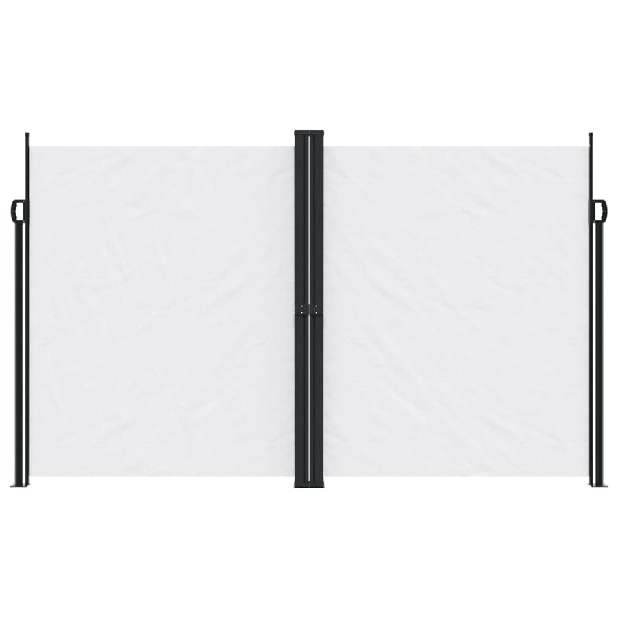 Windscherm uittrekbaar 200x1000 cm wit
